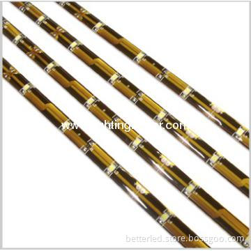 Yellow double PCB 3528 led flexible strip,60leds/m,high quality